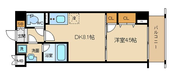 ヴィラ岡崎神宮の物件間取画像